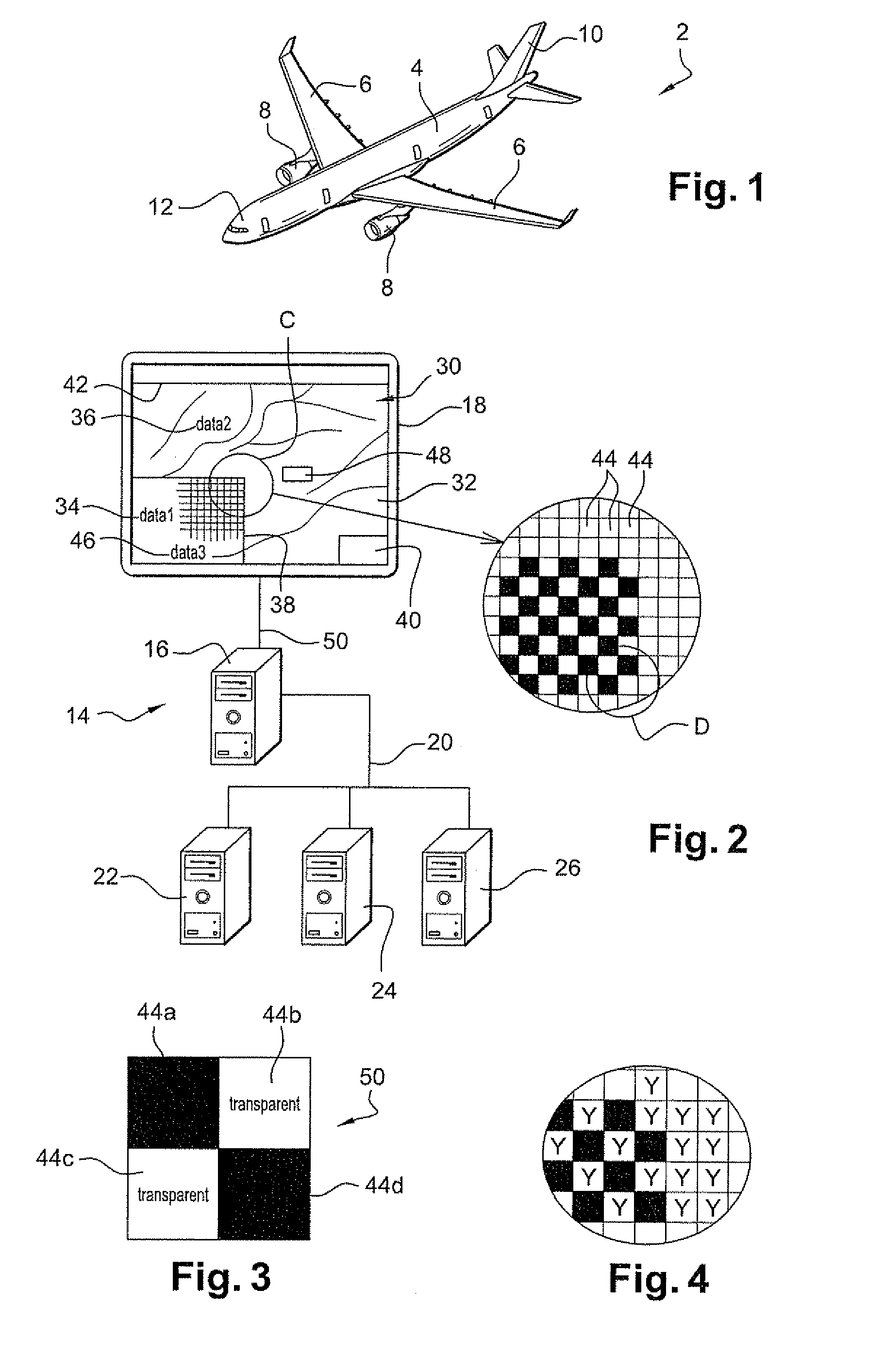 Method of displaying an image on a screen of an aircraft