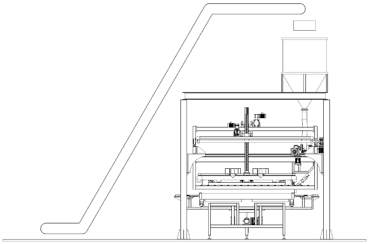 A fully automatic cloth machine for producing foamed ceramics