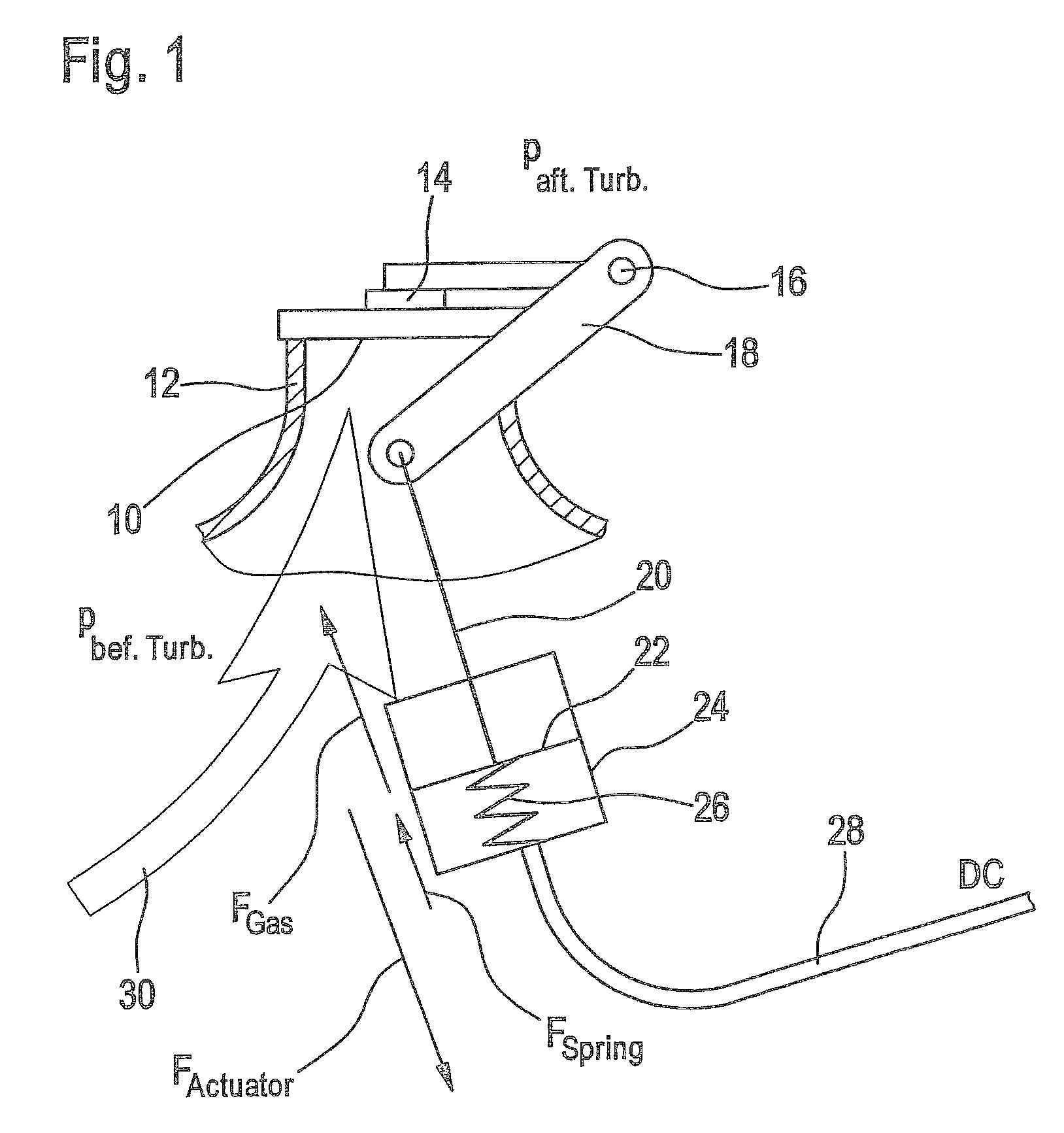 Regulator unit and method for regulating a flap opening of a flap situated in a mass flow line