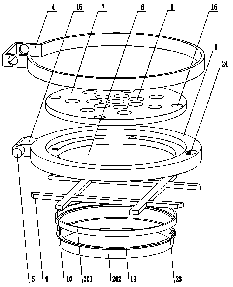 Sewer manhole cover with filtering and overflow protection functions