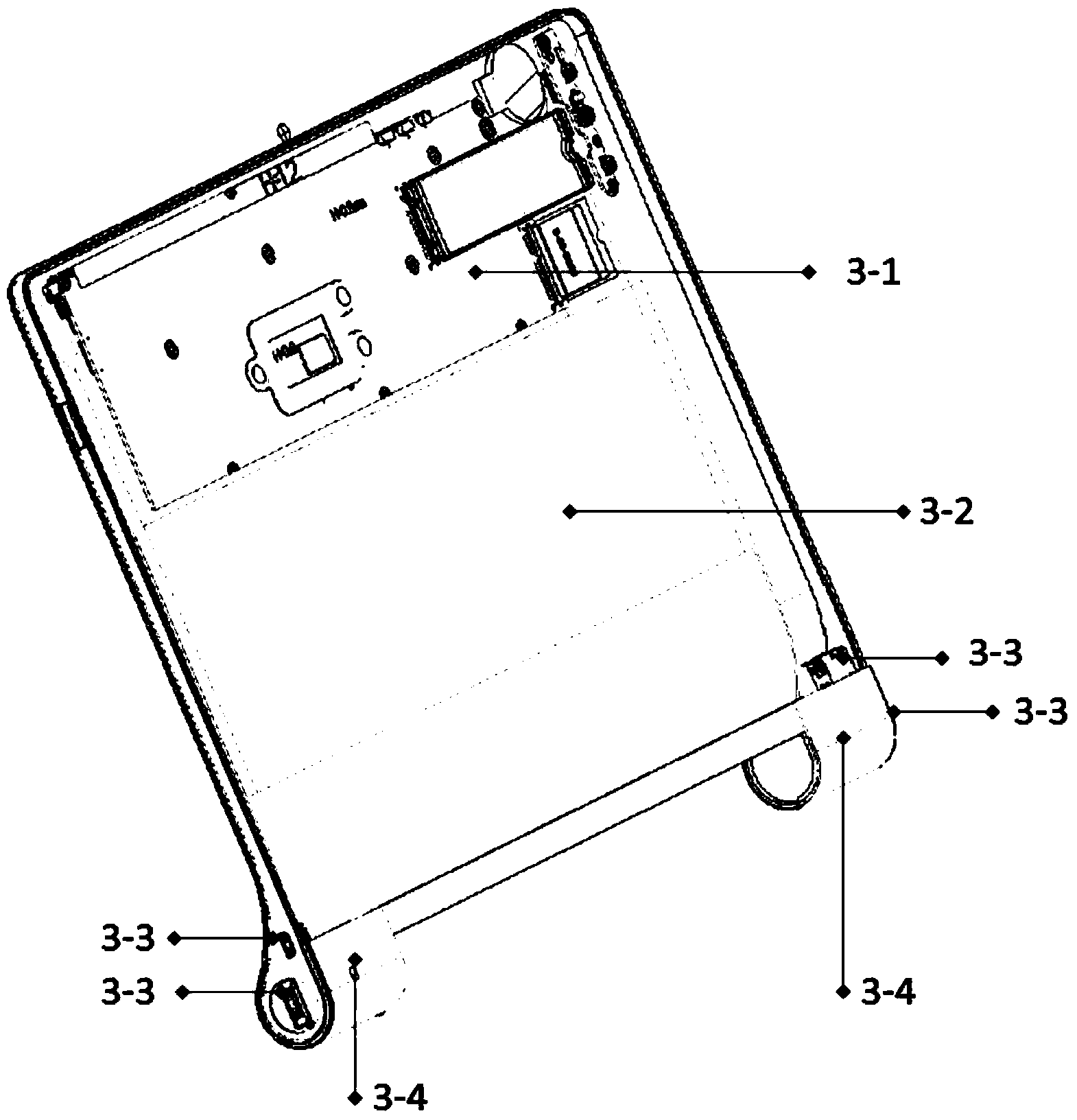 Electronic equipment capable of hiding keyboard
