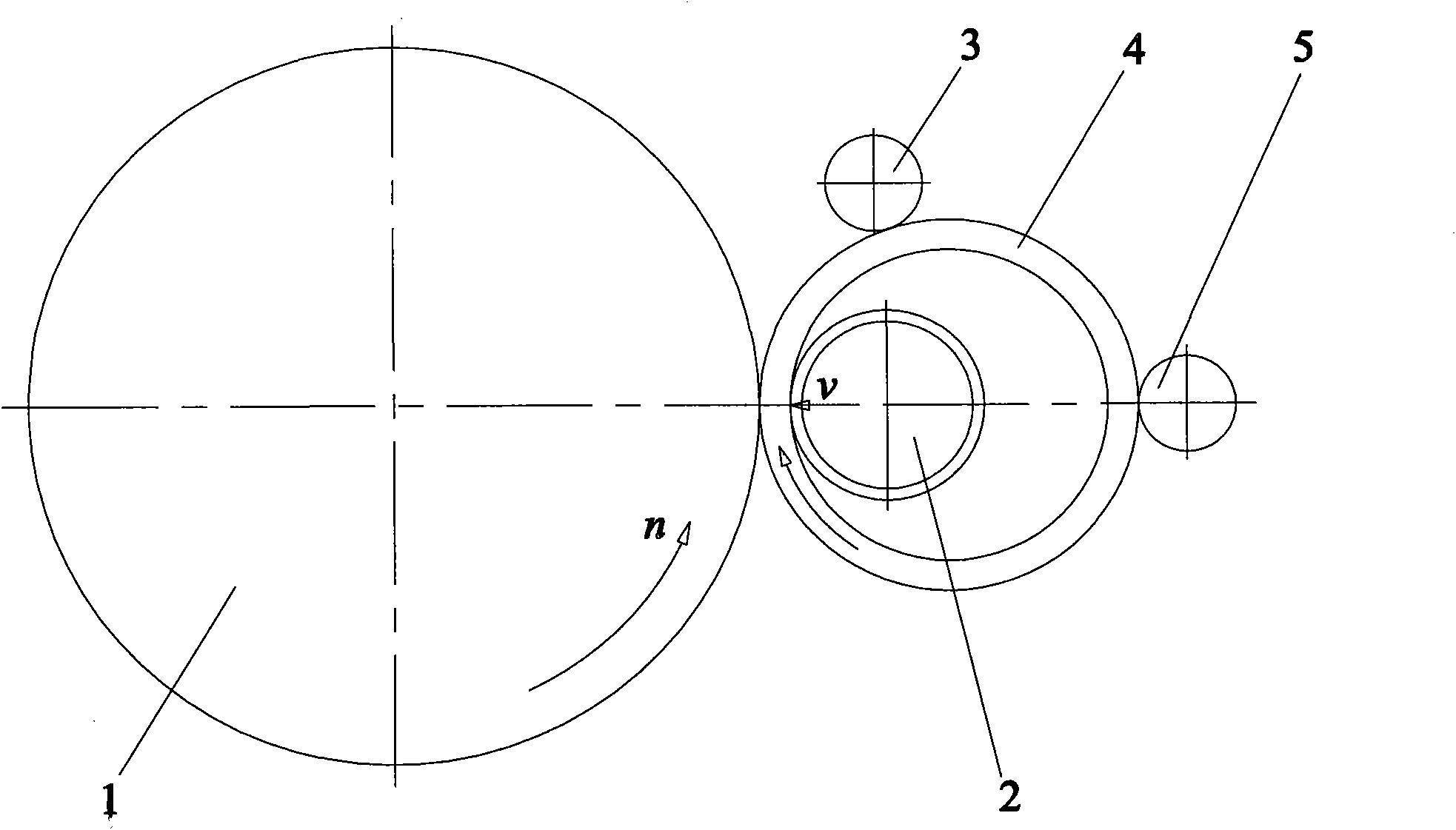 Cold ring rolling forming method for double-flute section ring
