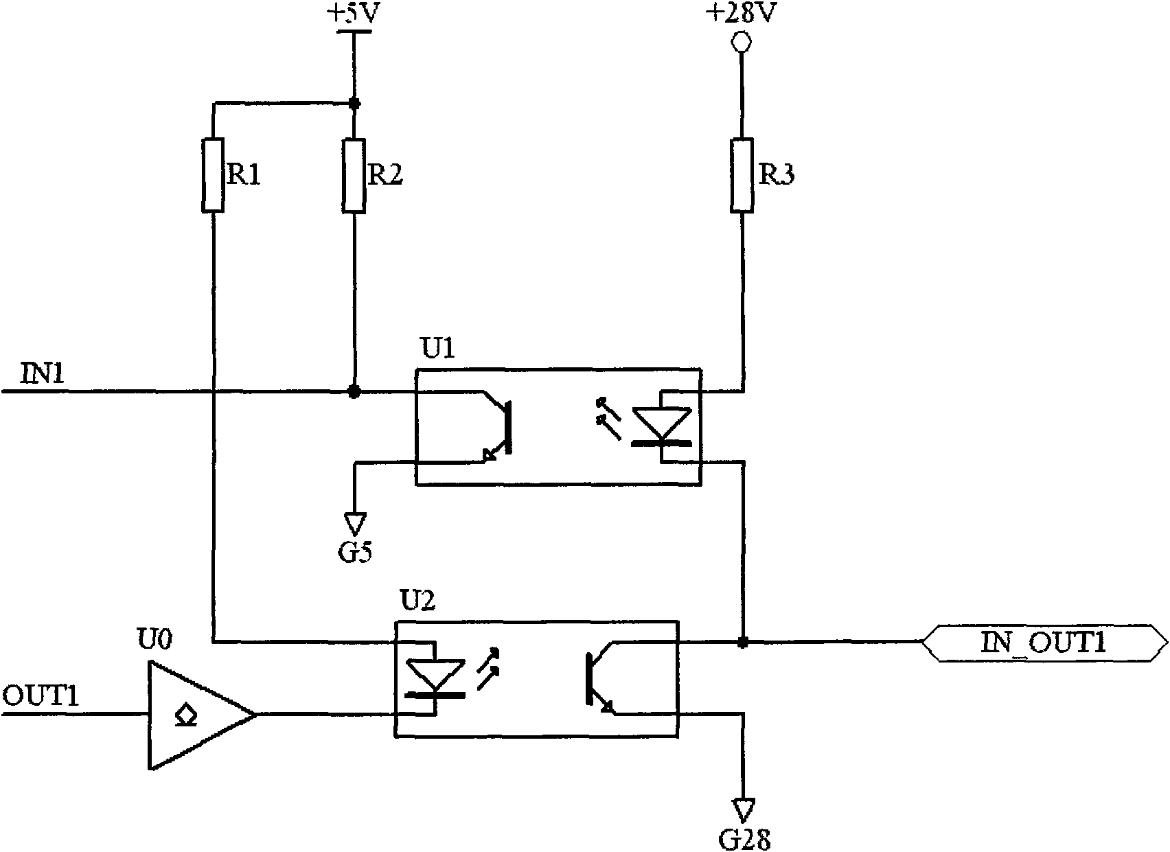 Bilateral input/output port circuit