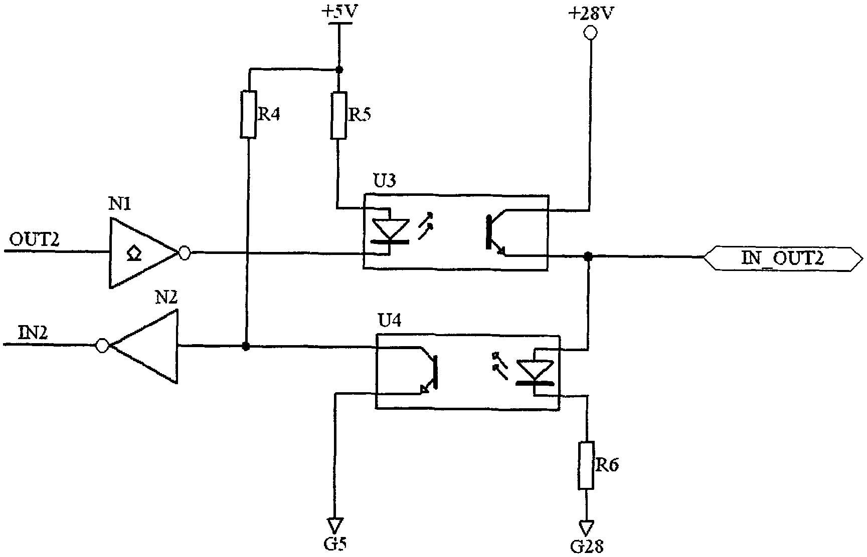 Bilateral input/output port circuit