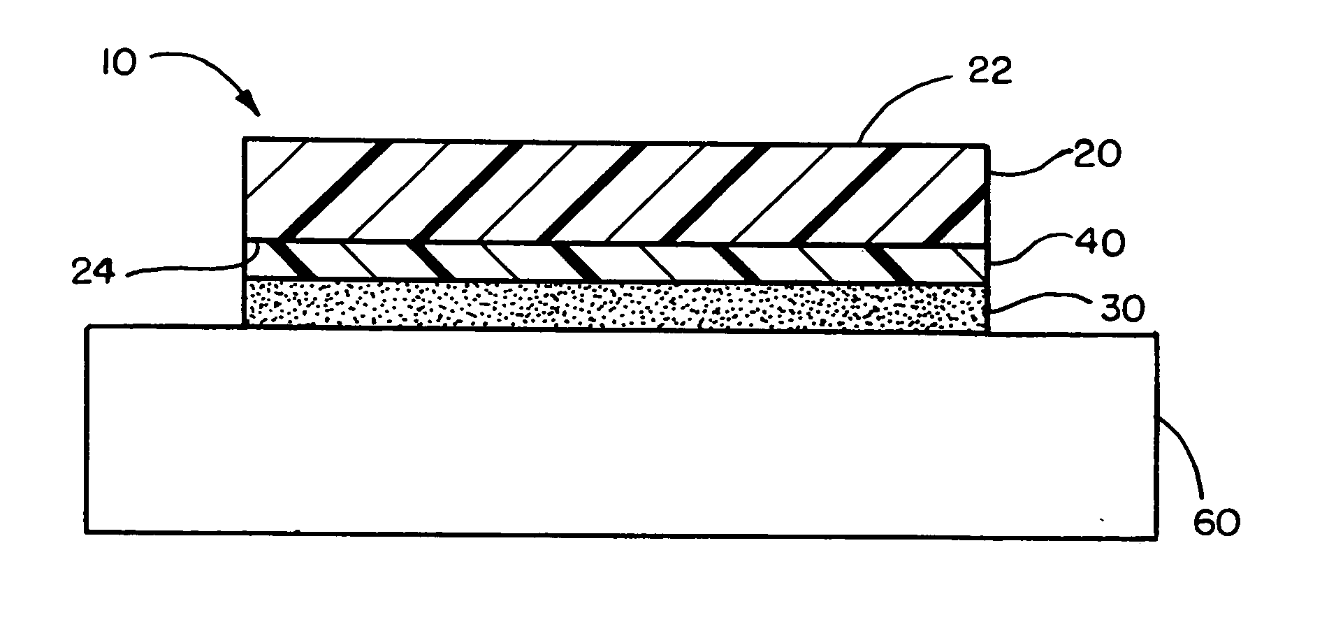 Composite construction containing barrier layer