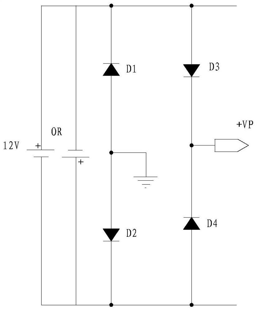 A control circuit for driving car rearview mirror base to fold