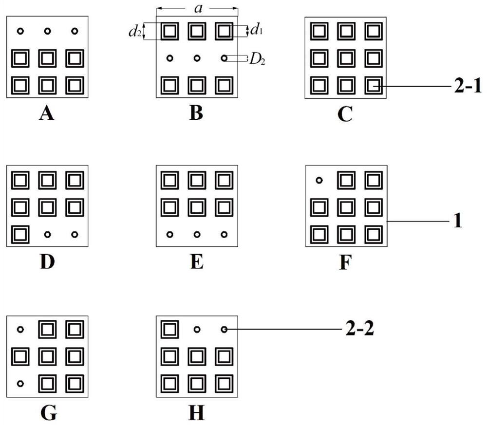 A cluster of supercells capable of forming line defect periodic composite structure