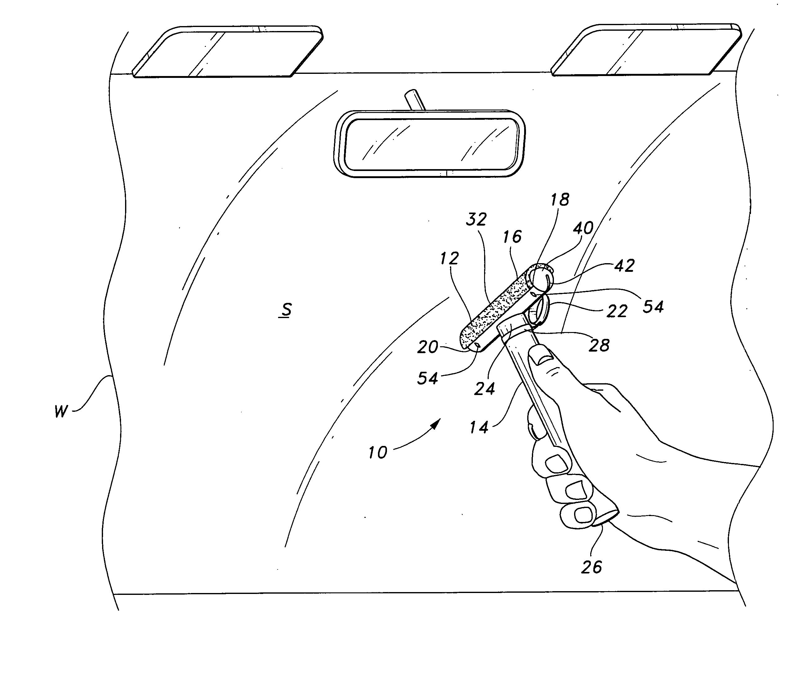 Glass cleaning tool