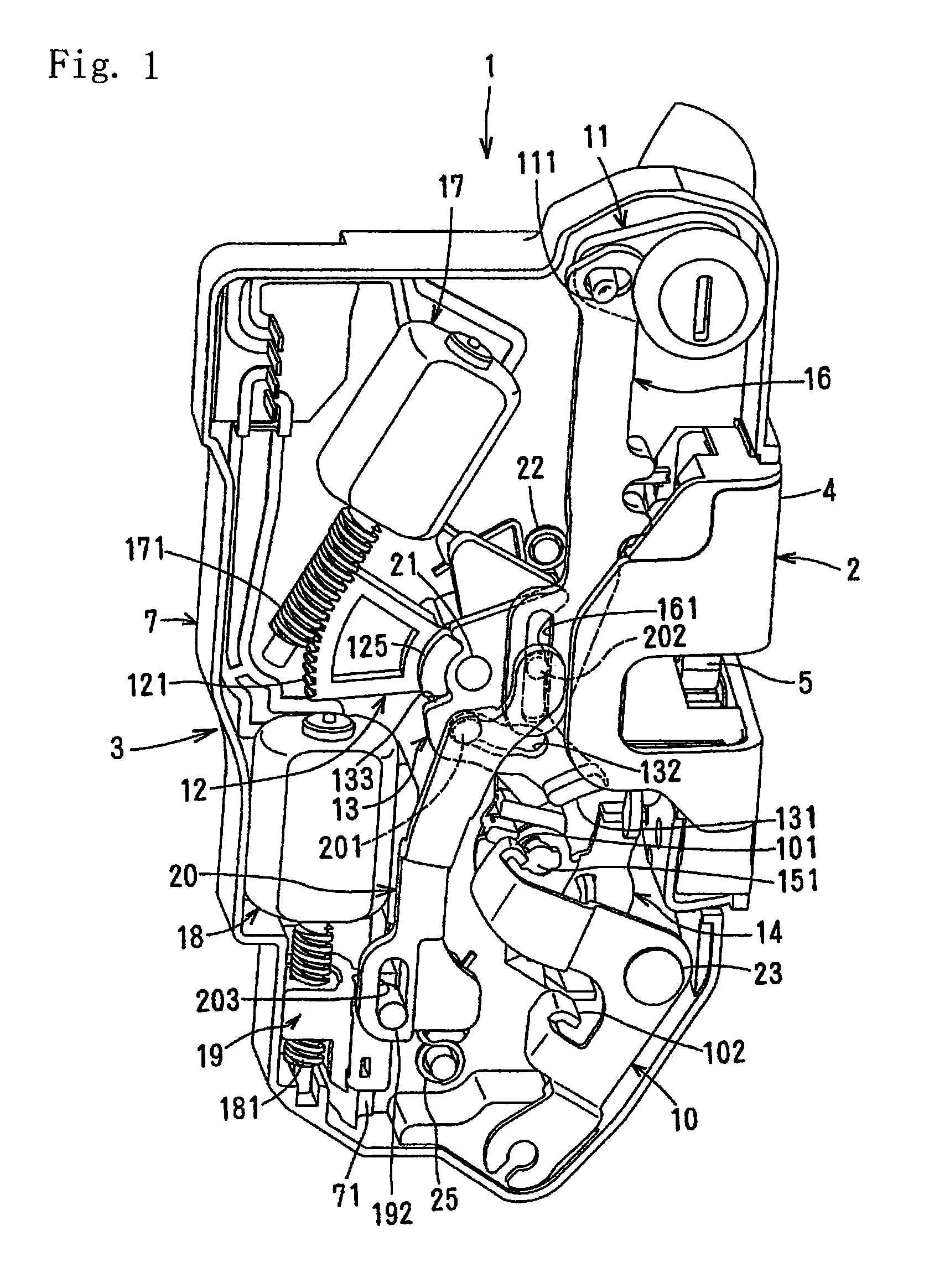 Door latch device for a motor vehicle