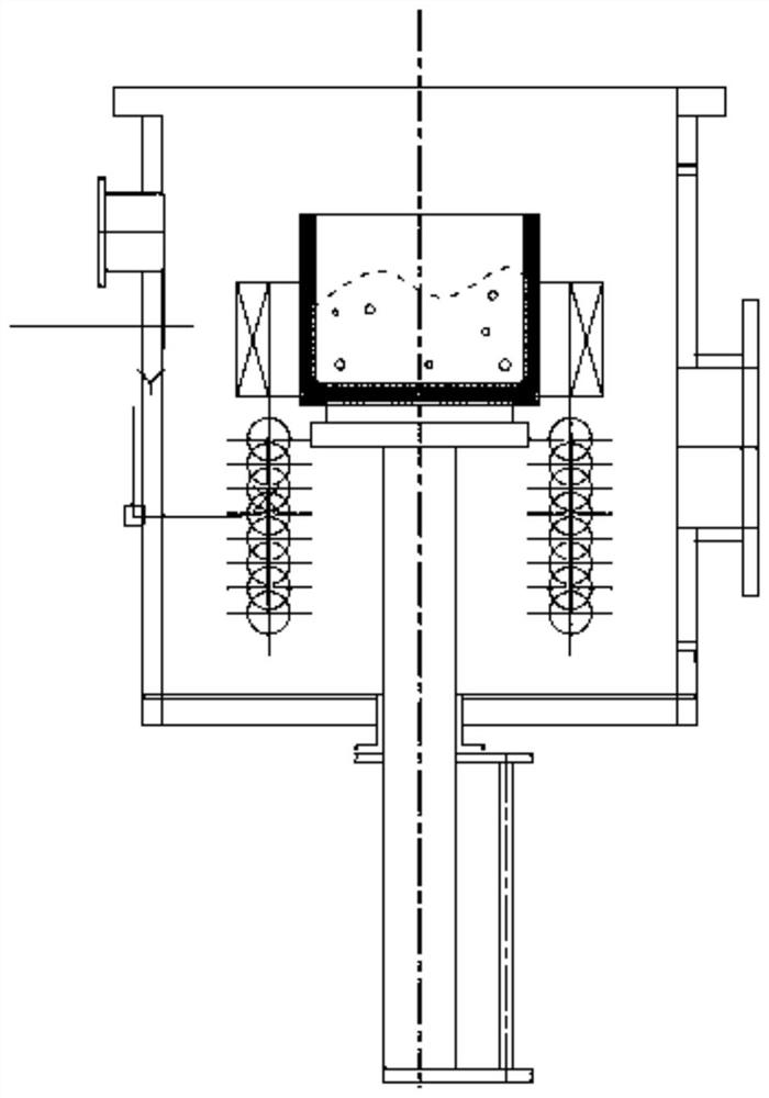 Differential pressure anti-gravity mold-filling solidification device under action of external field and process method thereof