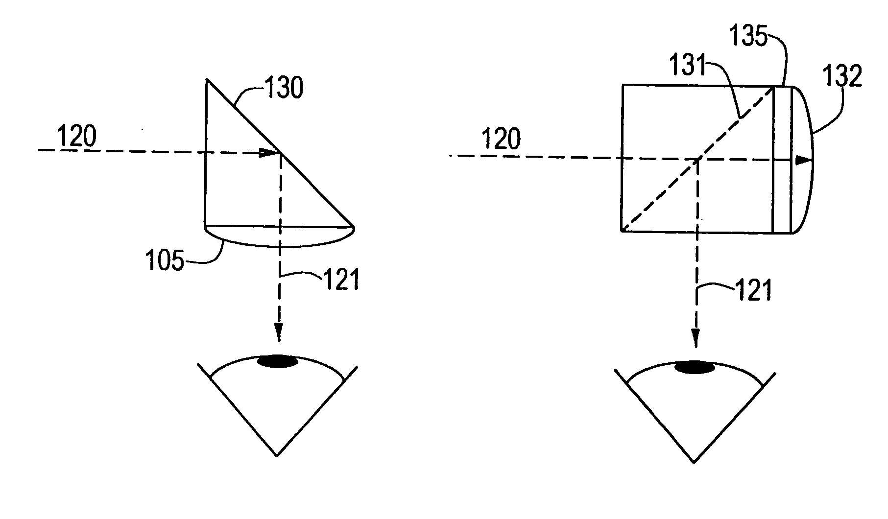 Compact, head-mountable display device with suspended eyepiece assembly