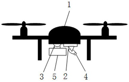 Unmanned aerial vehicle-mounted geological radar system for dam hidden danger detection and inspection method