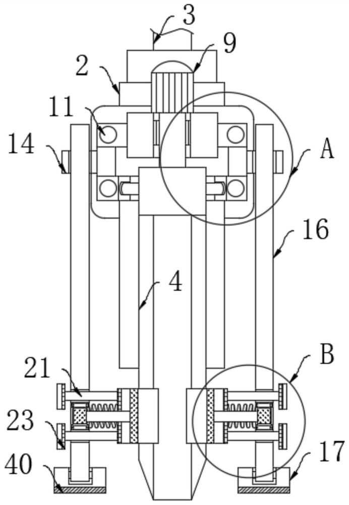 Drilling and sampling device for road detection