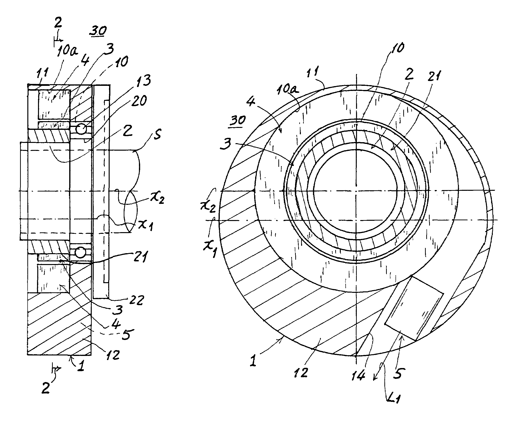 Self-powered rotary optical aligning apparatus