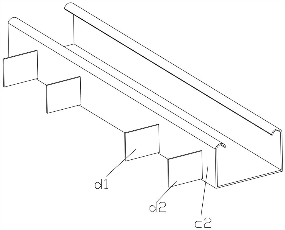 Main keel structure and keel frame