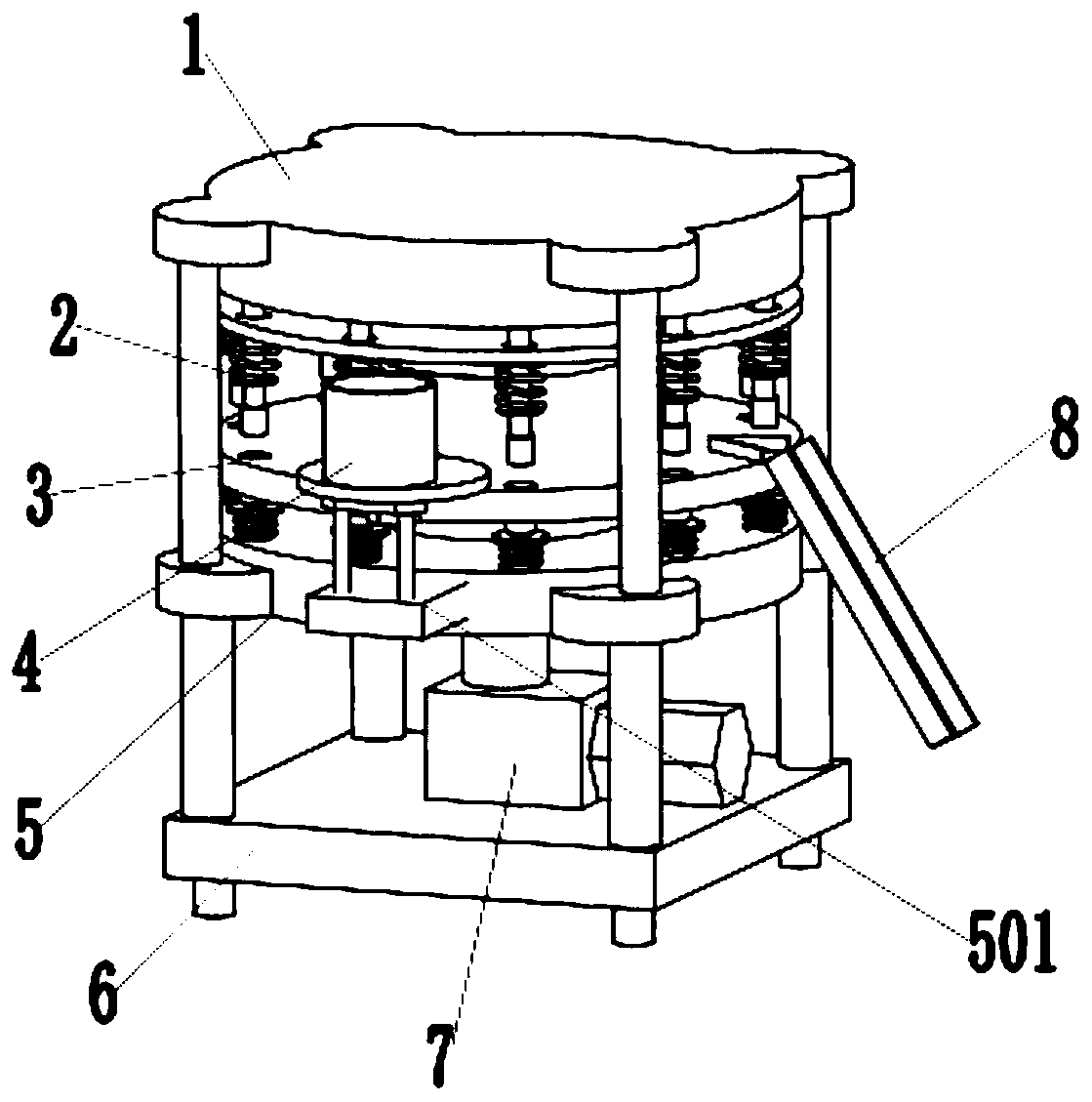 Tablet press for producing tablets