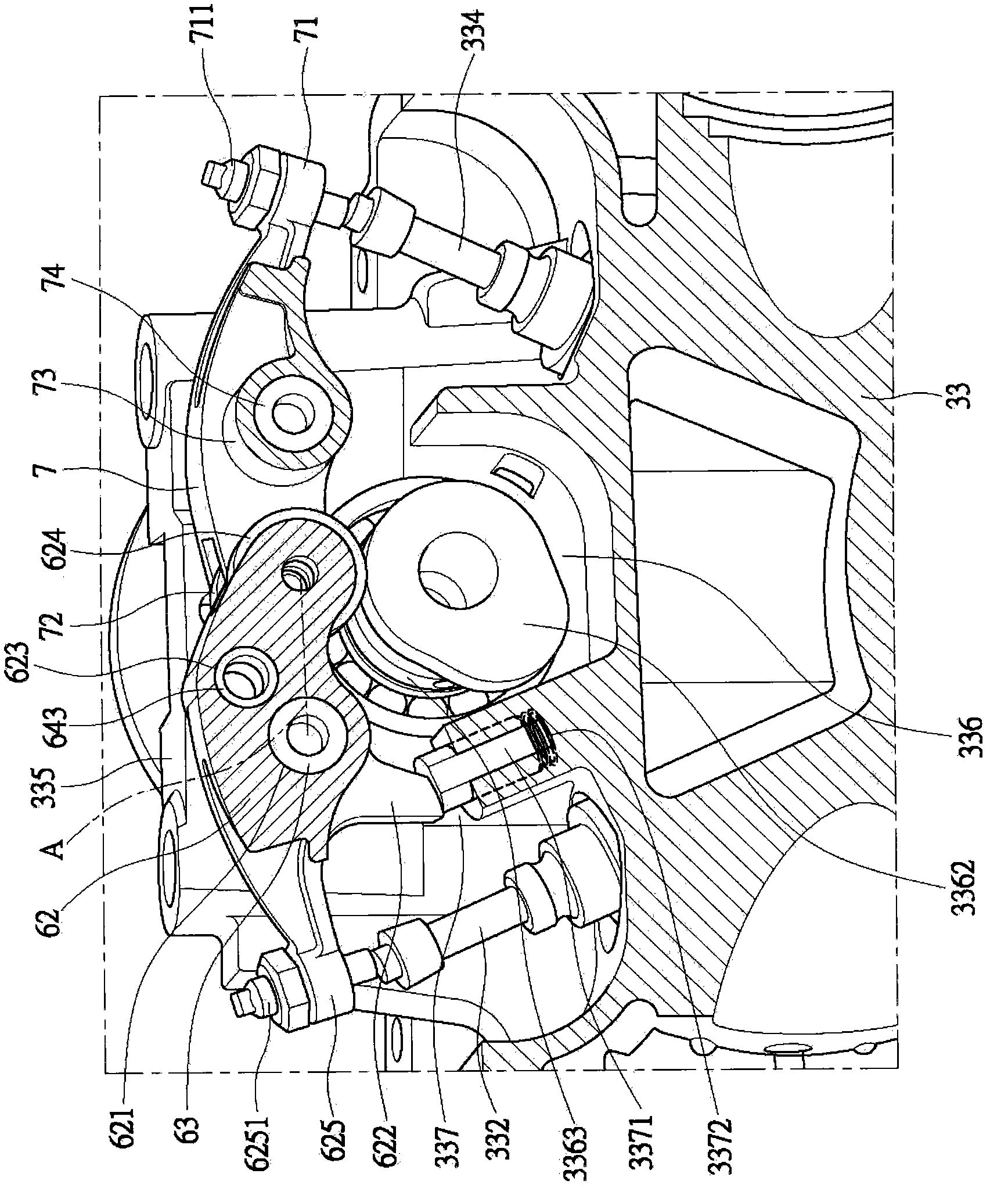 Variable vehicle lift mechanism of engine