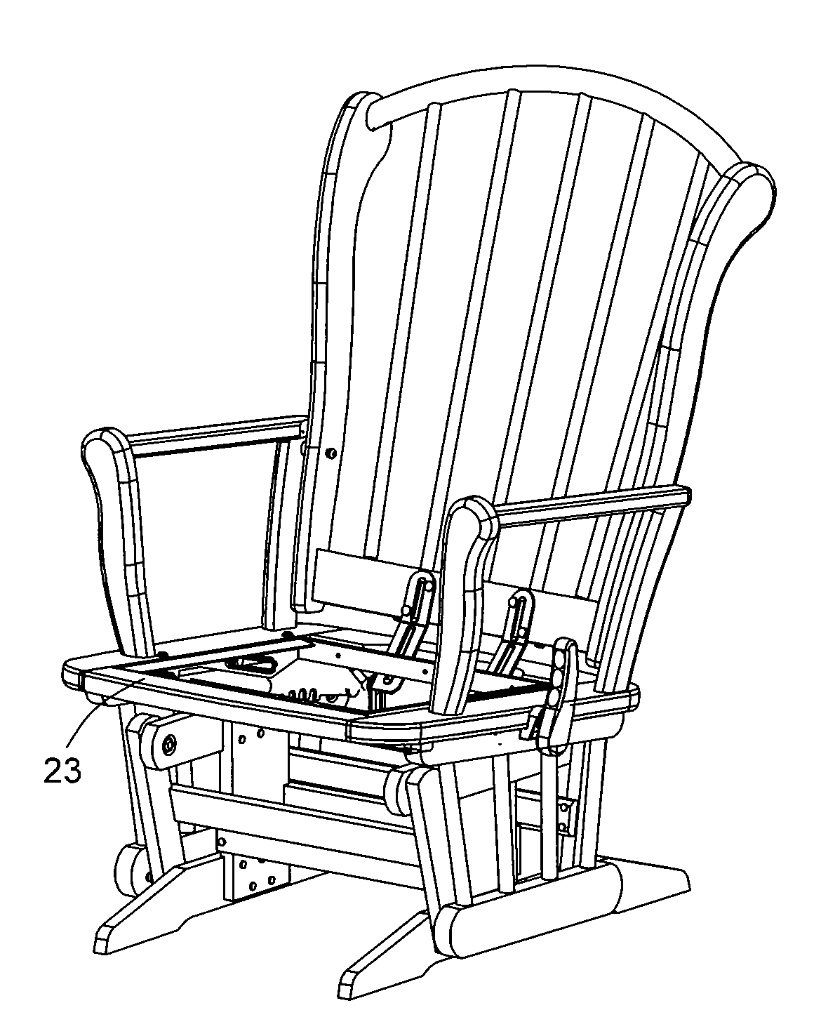Spiral jaw locking mechanism for adjustment system in chairs