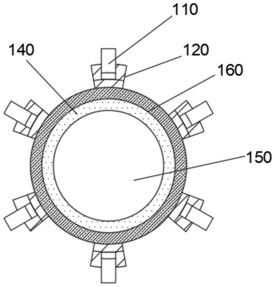 Anti-creeping hook type commutator with mica ring and using method thereof