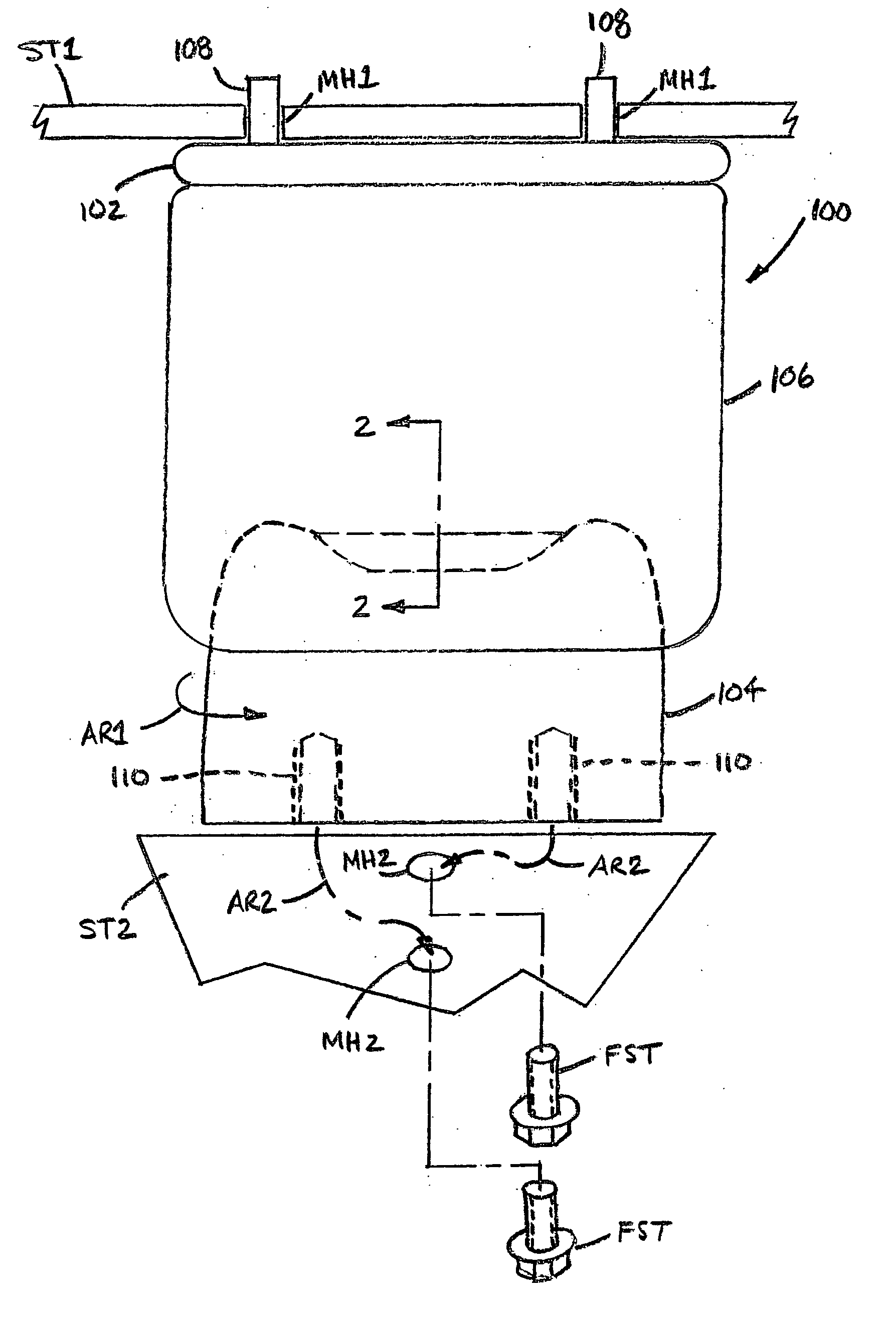 Fluid spring assembly and method