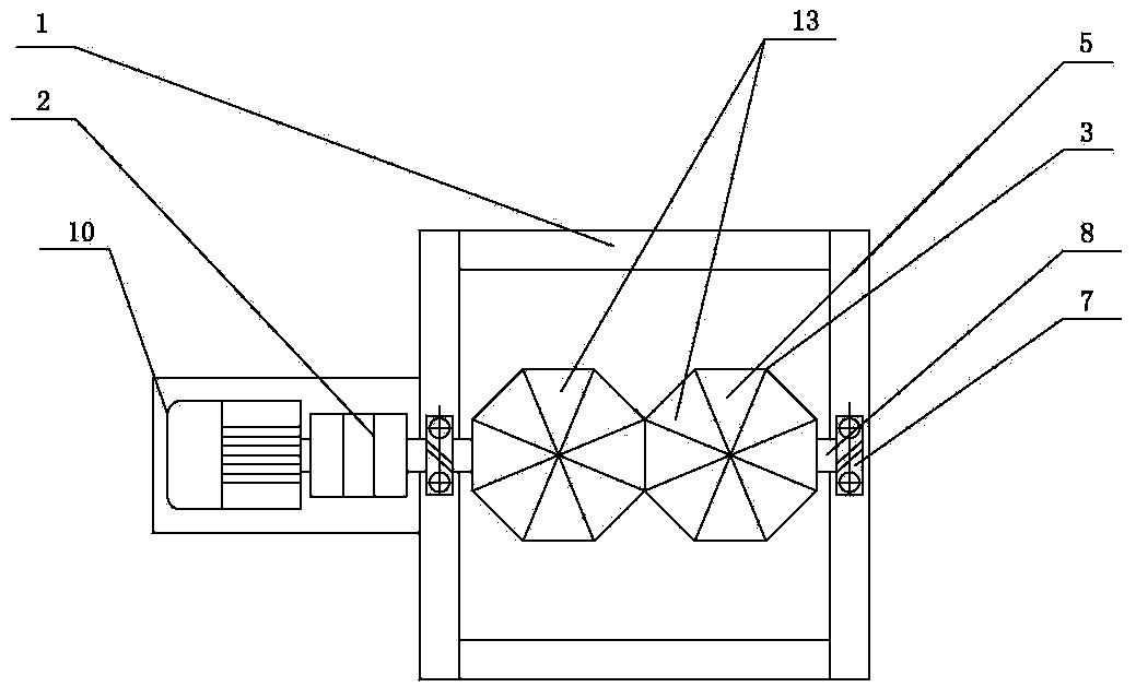 Double-bag overturning device