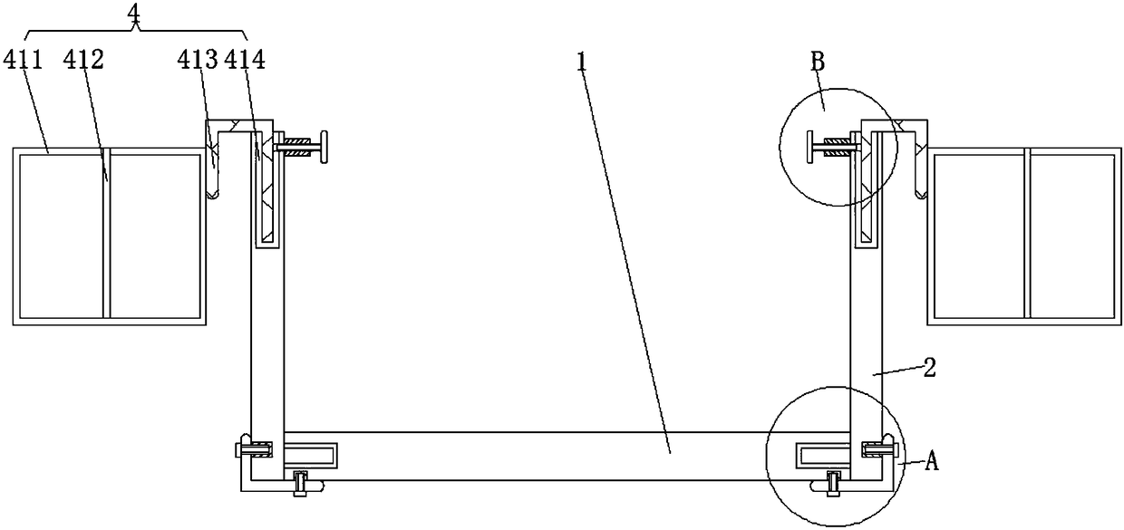 Photovoltaic protection platform with function of reducing labor