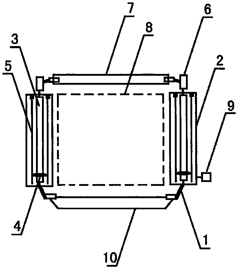 Multilateral glue rolling device