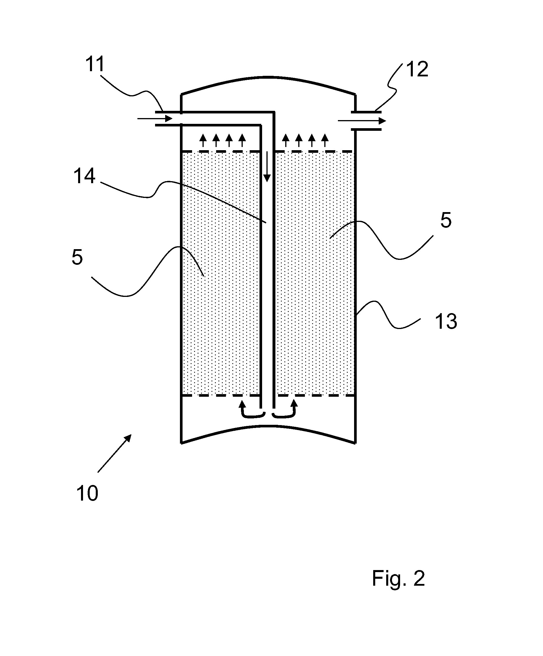 Cartridge for the Treatment of Drinking Water and Method for Purifying Drinking Water