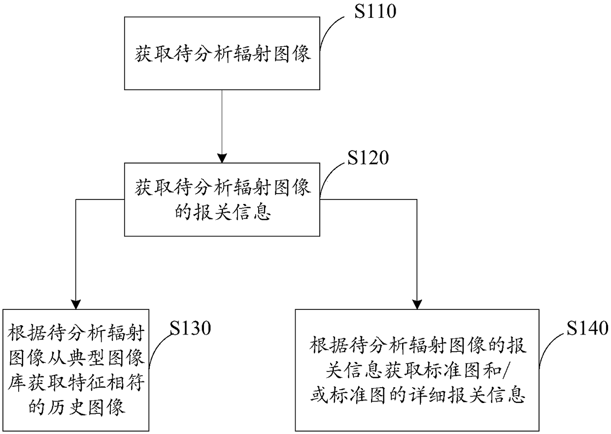 Method and system for radiation image assisted analysis