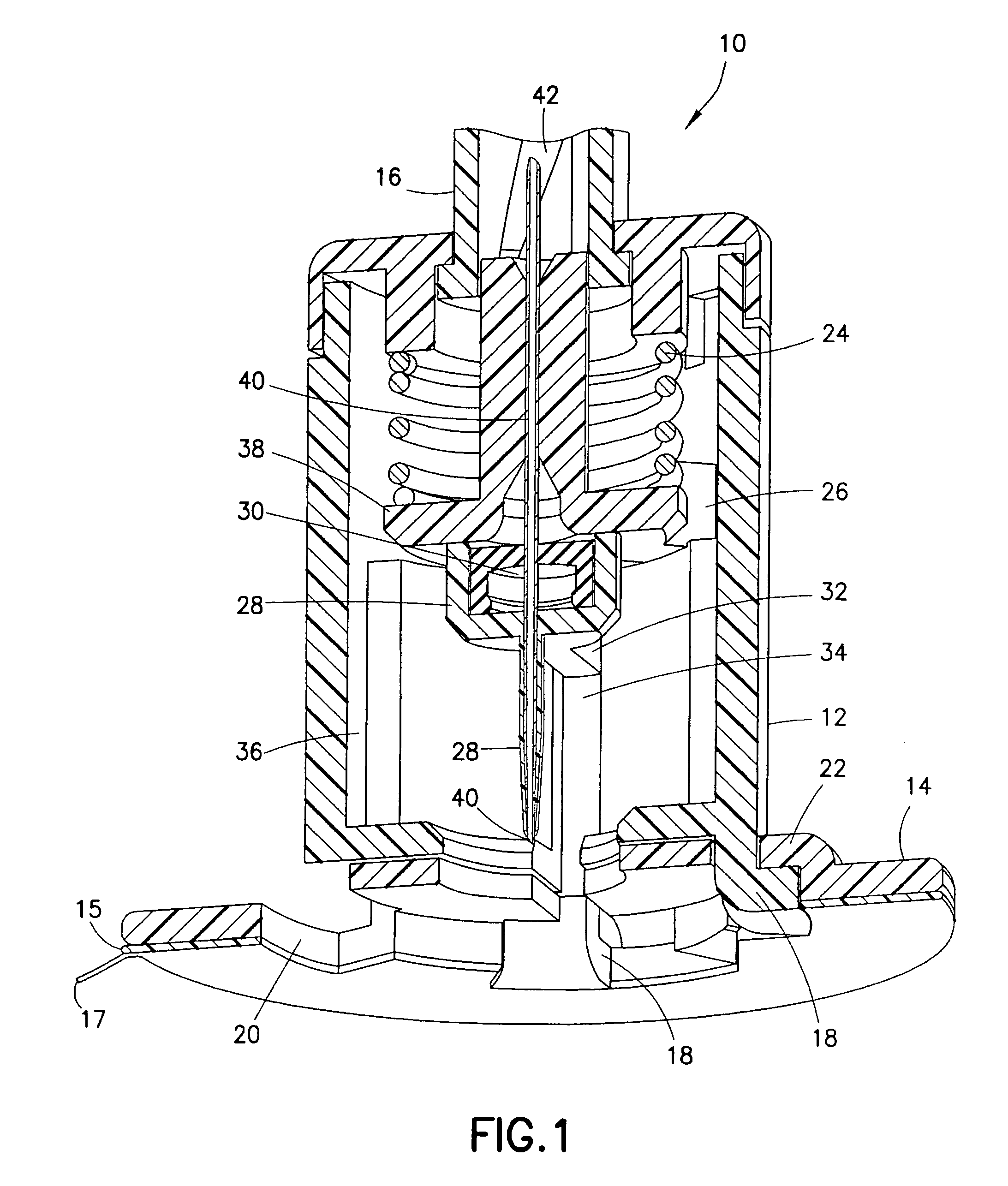 Infusion device with automatic insertion and introducer needle retraction