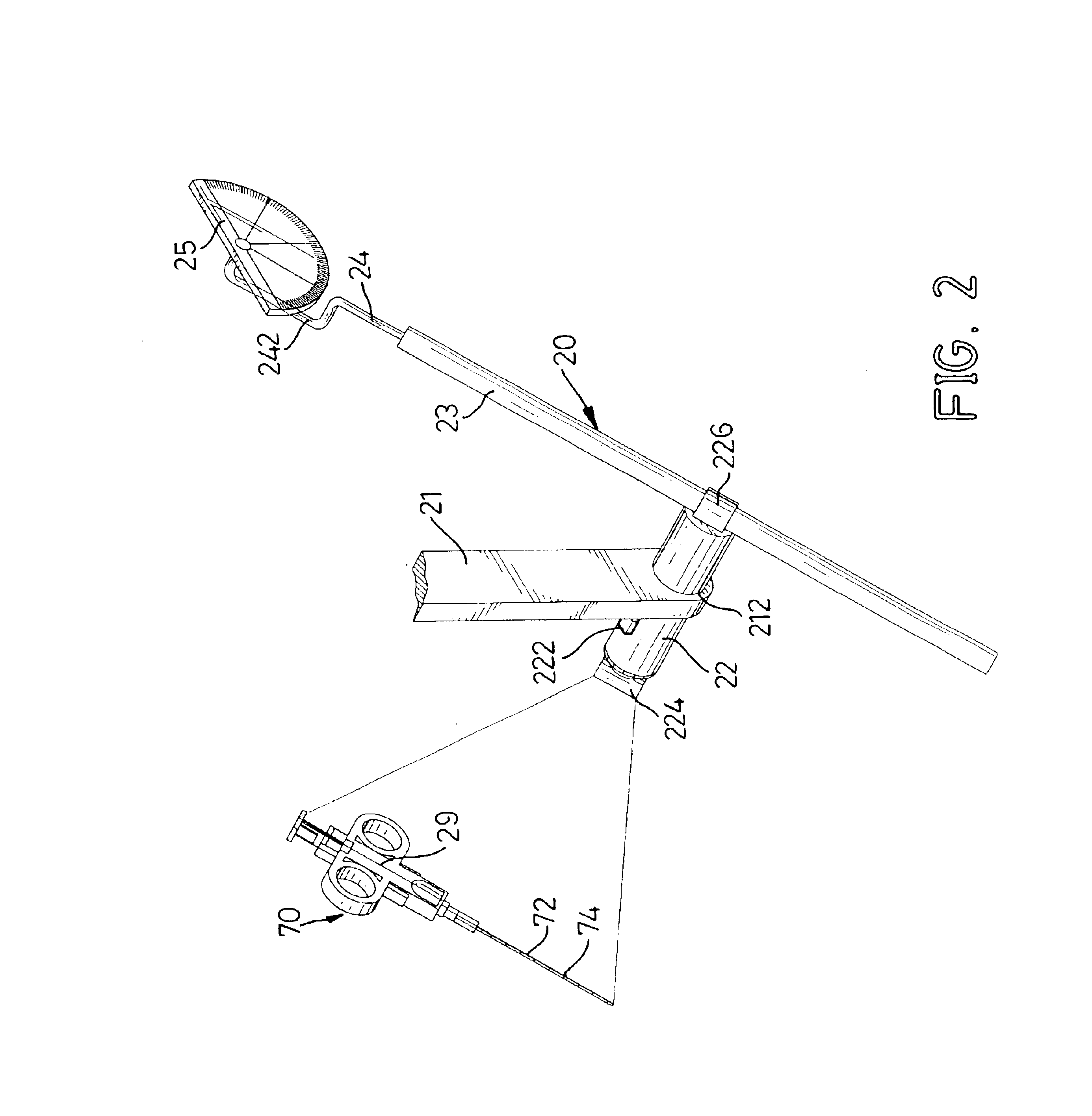 Laser angle guide assembly for computed tomography and method for the same