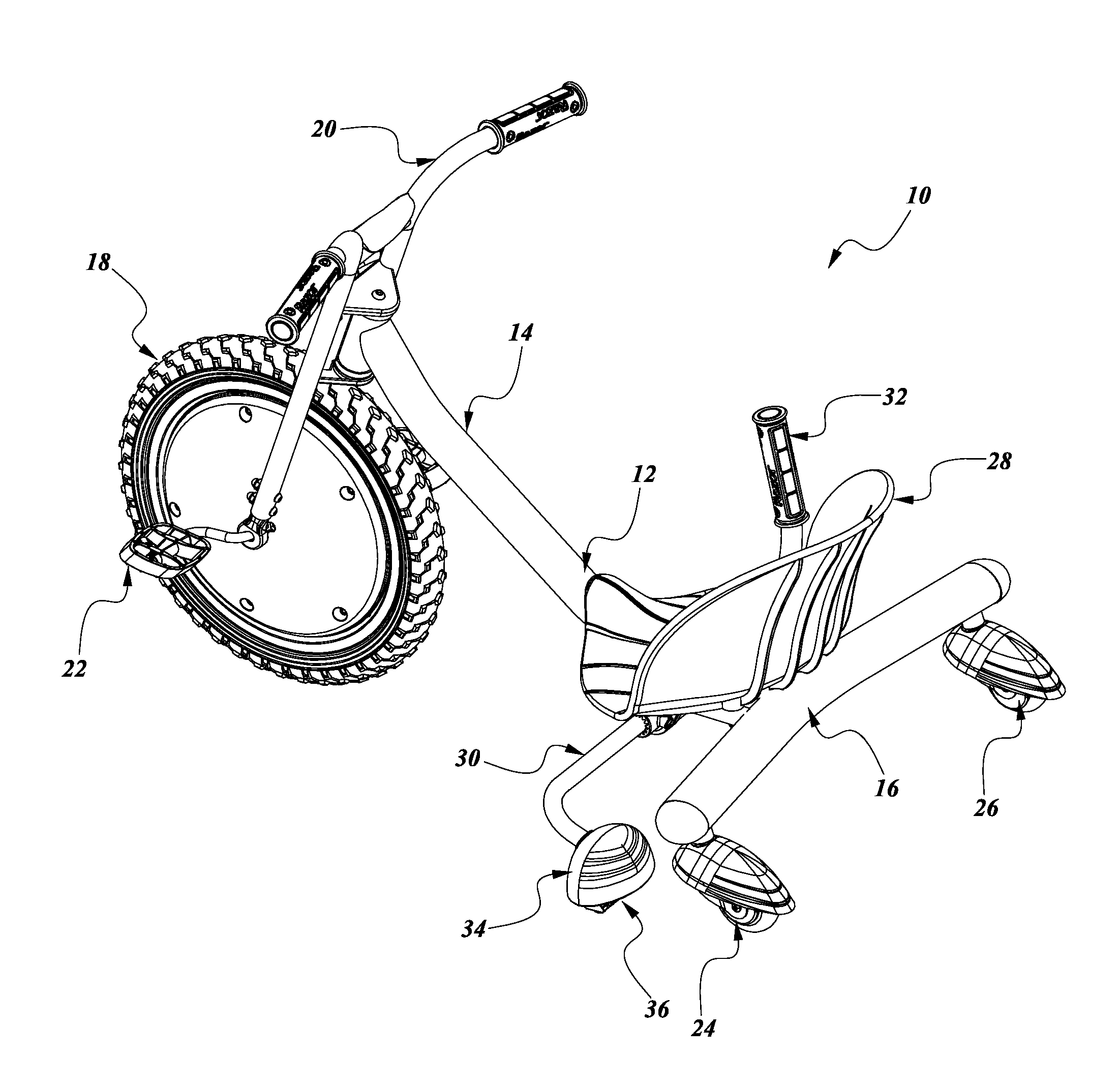 Sparking device for a personal mobility vehicle