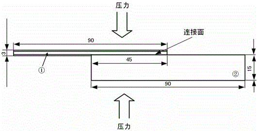 Diffusion connection technology of laminated composite material and low-alloy steel