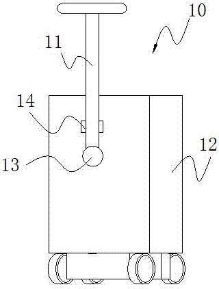 Control method for intelligent following suitcase