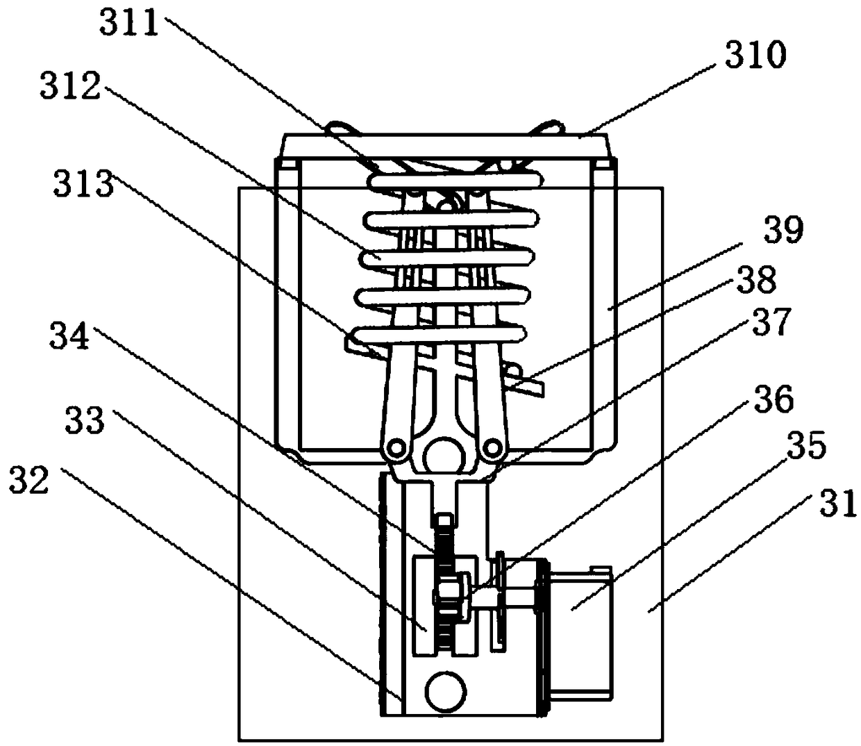 Angle-adjustable tennis ball shooting device