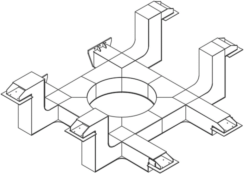 #-shaped universal bracket of ocean power generation device