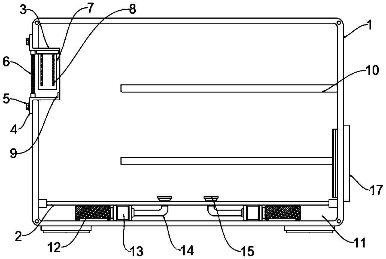 Dustproof case body for computer case