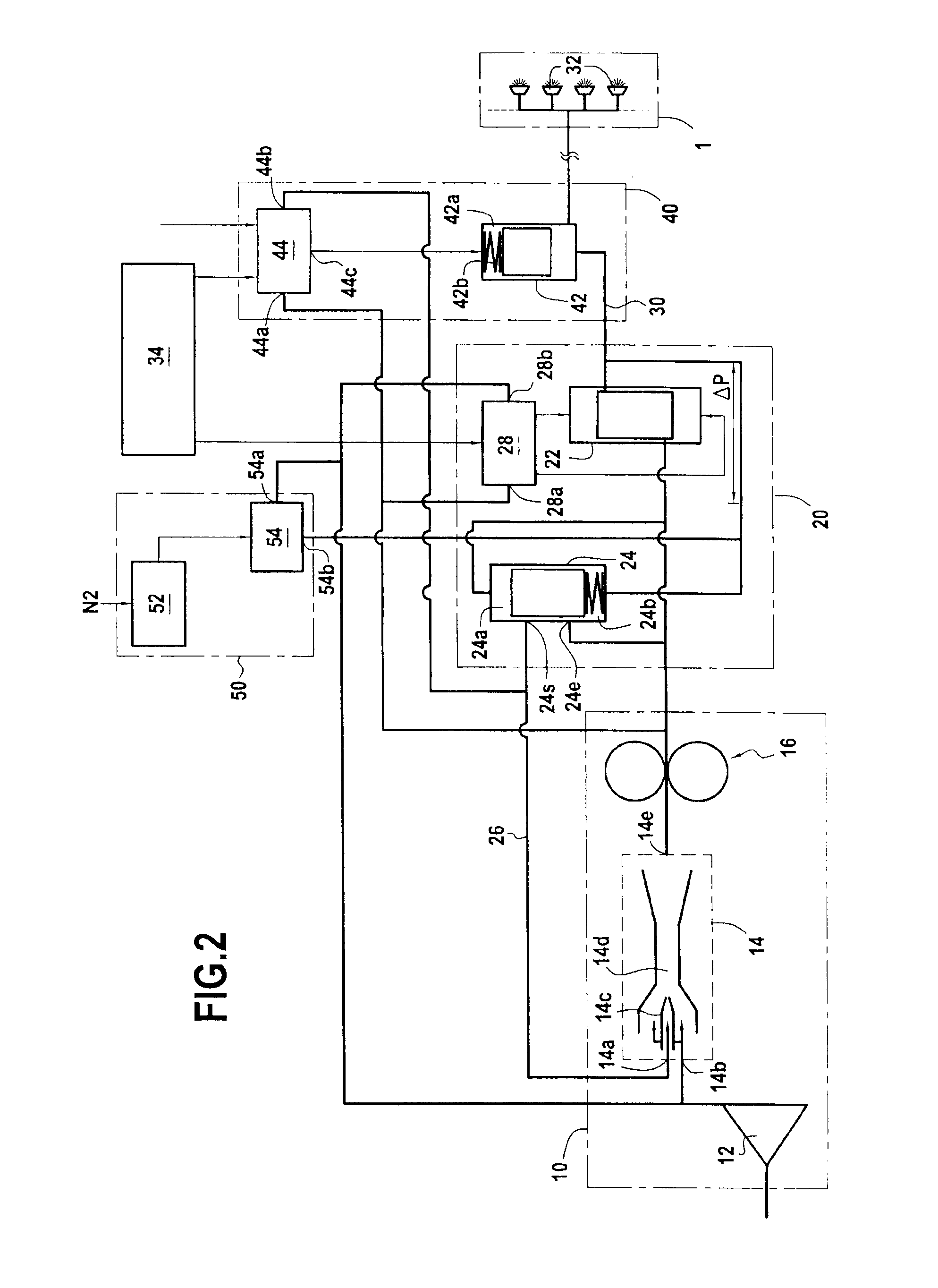 Fuel feed device for aviation engine