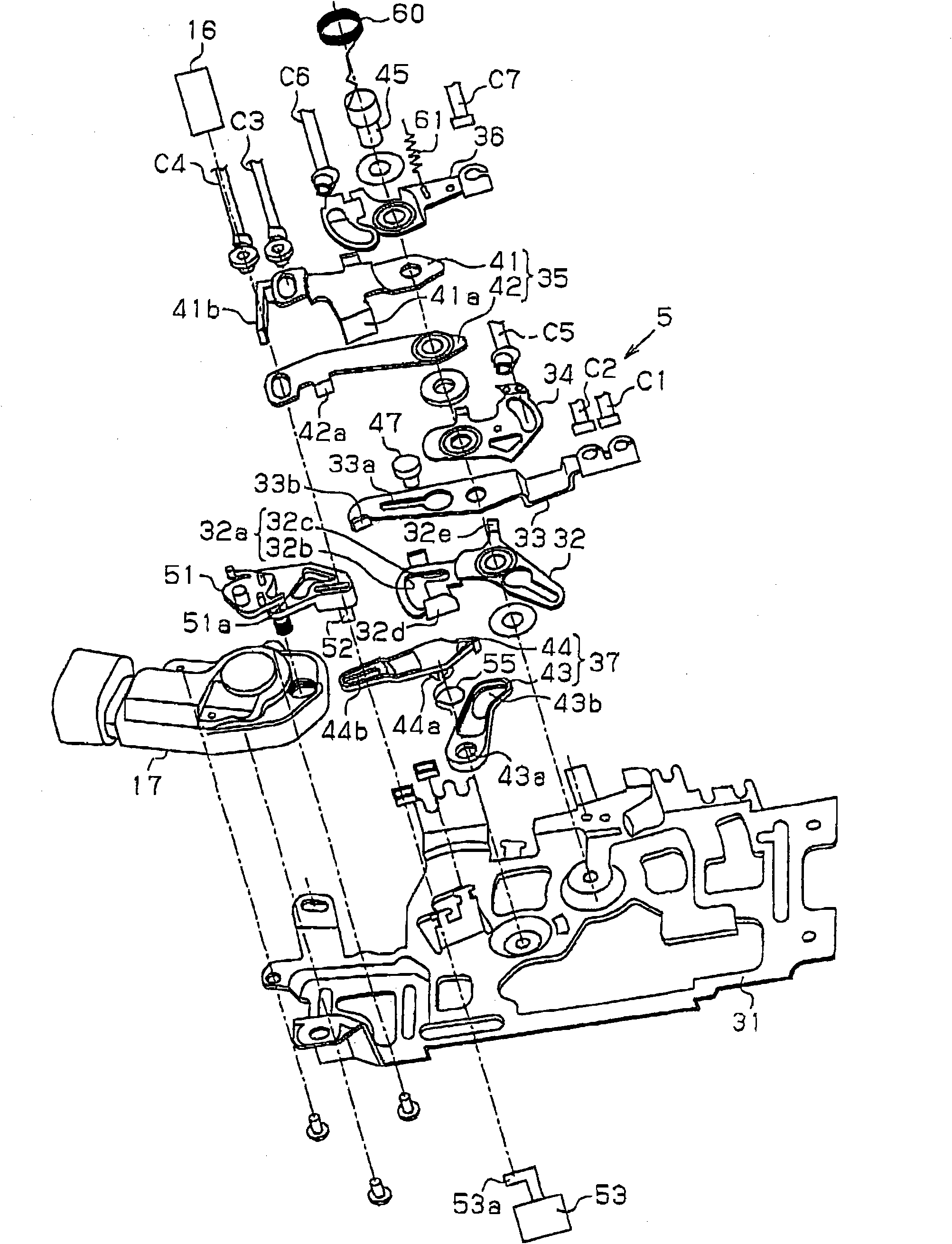 Door opening and closing apparatus for vehicle