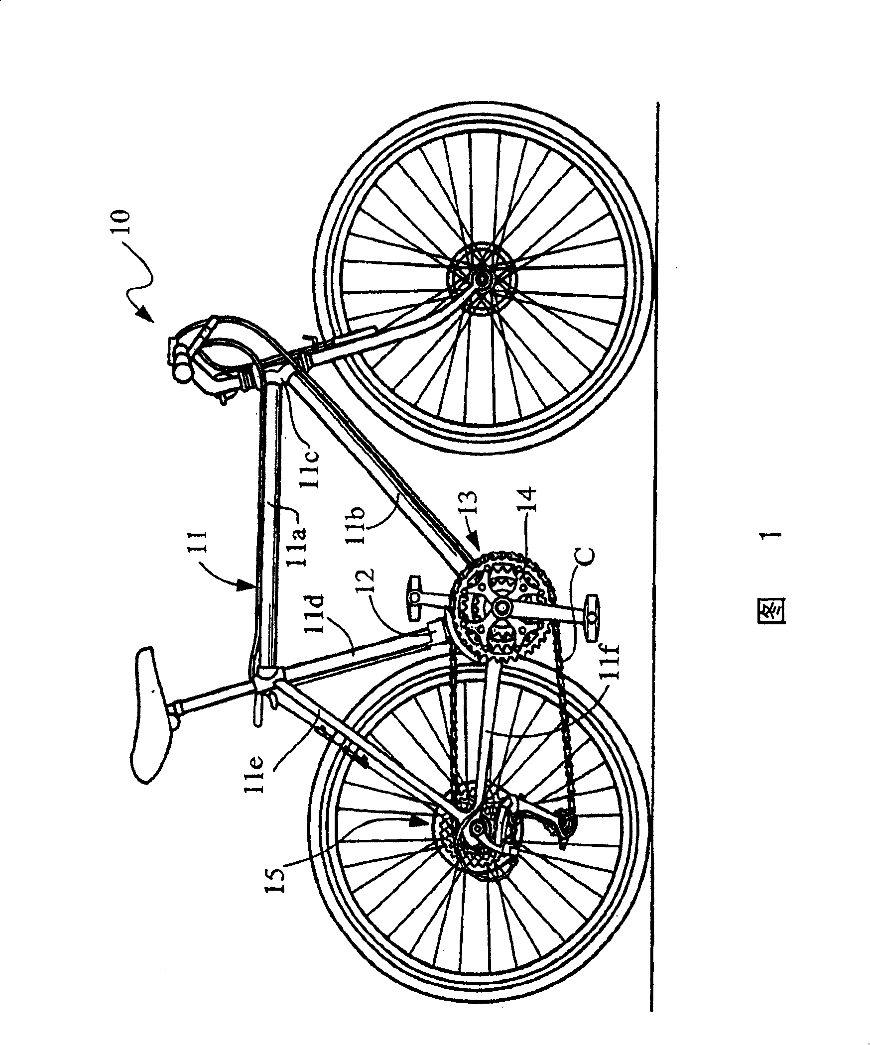 Bicycle front derailleur with angle regulating mechanism