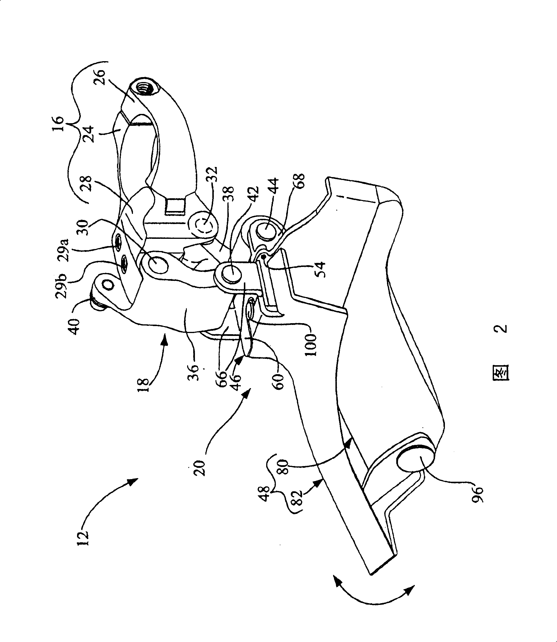 Bicycle front derailleur with angle regulating mechanism