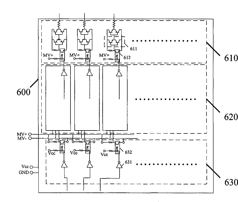 Isolation buffer tri-level inversion circuit