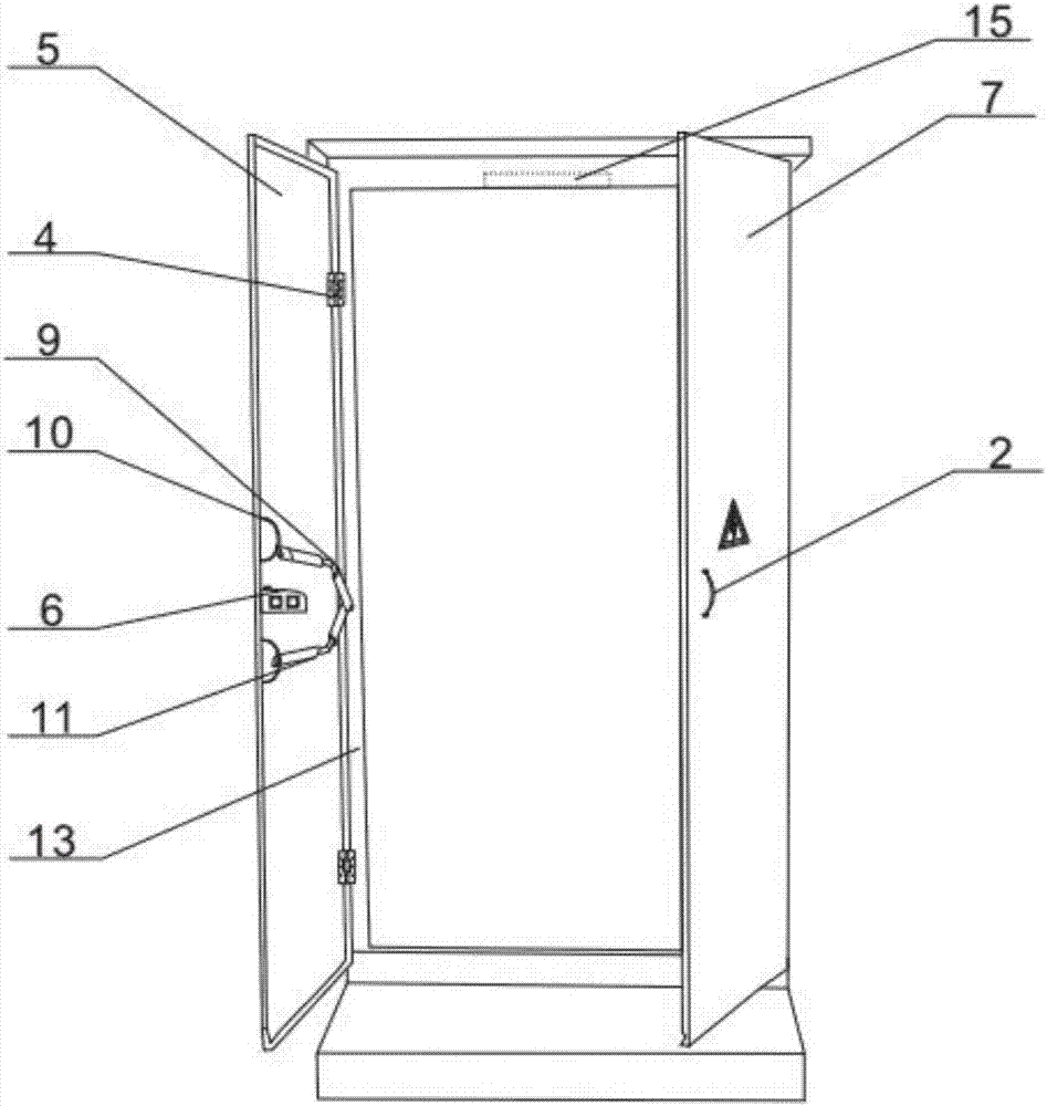 Transformer anti-theft box door