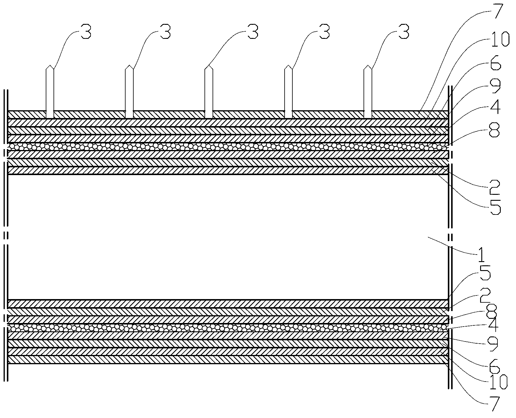 Anti-theft structure and production process of angle-steel tower material