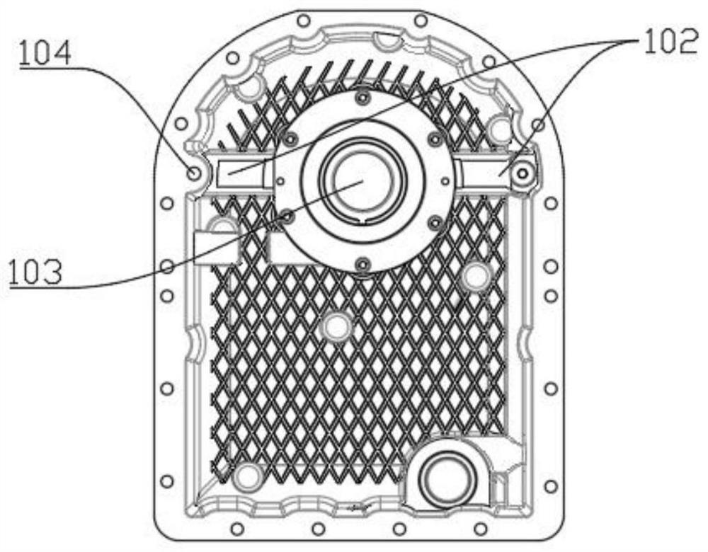 Oil way of oil-free dry type screw compressor and oil-free dry type screw compressor comprising oil way