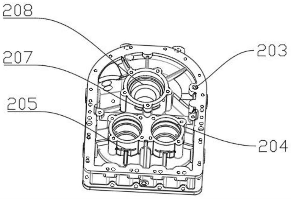 Oil way of oil-free dry type screw compressor and oil-free dry type screw compressor comprising oil way