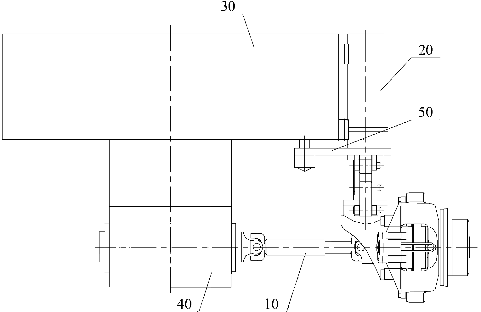 Independent suspension system and crane with same