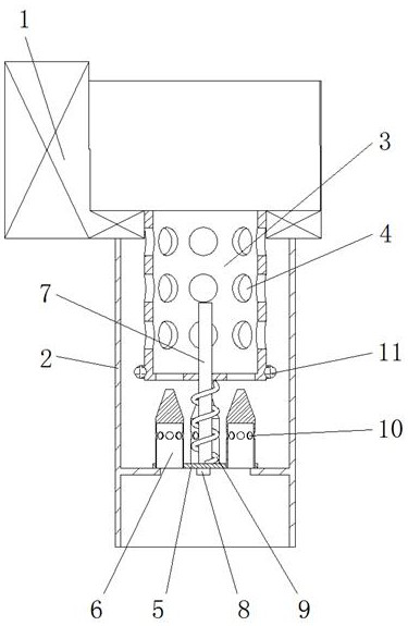 Domestic sewage filtering device