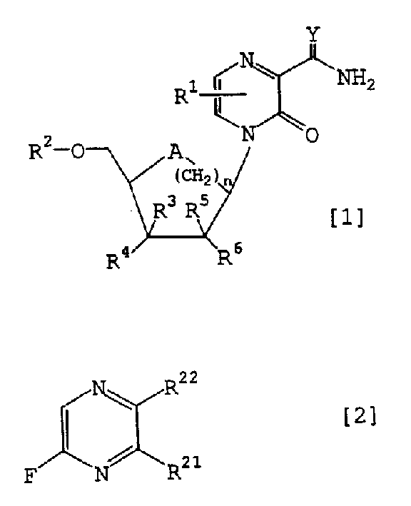 Novel pyrazine derivatives or salts thereof, containing the derives or the salts and intermediates for the preparation of both