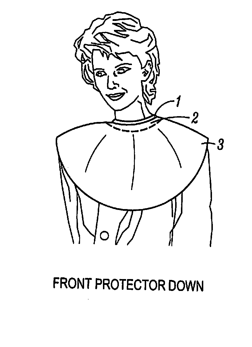 Garment and head protector and methods of use